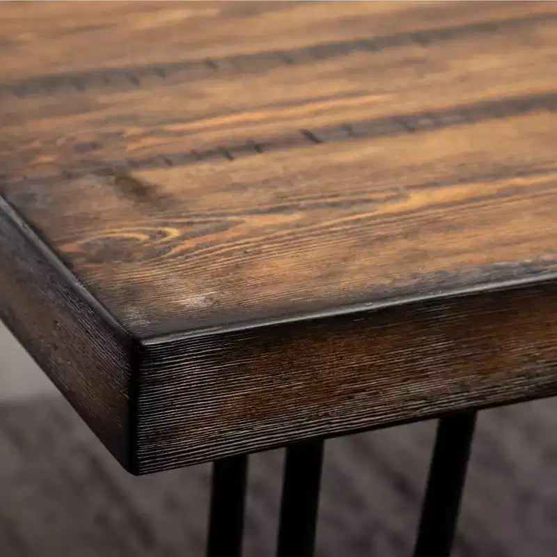 Ensemble de salle à manger Ashzo de Roundhill Furniture, table à manger avec pieds épingles et 6 chaises, 7 pièces
