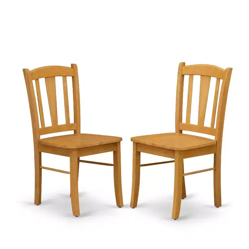 Ensemble table à manger ronde avec rallonges et 4 chaises HomeStock fini chêne
