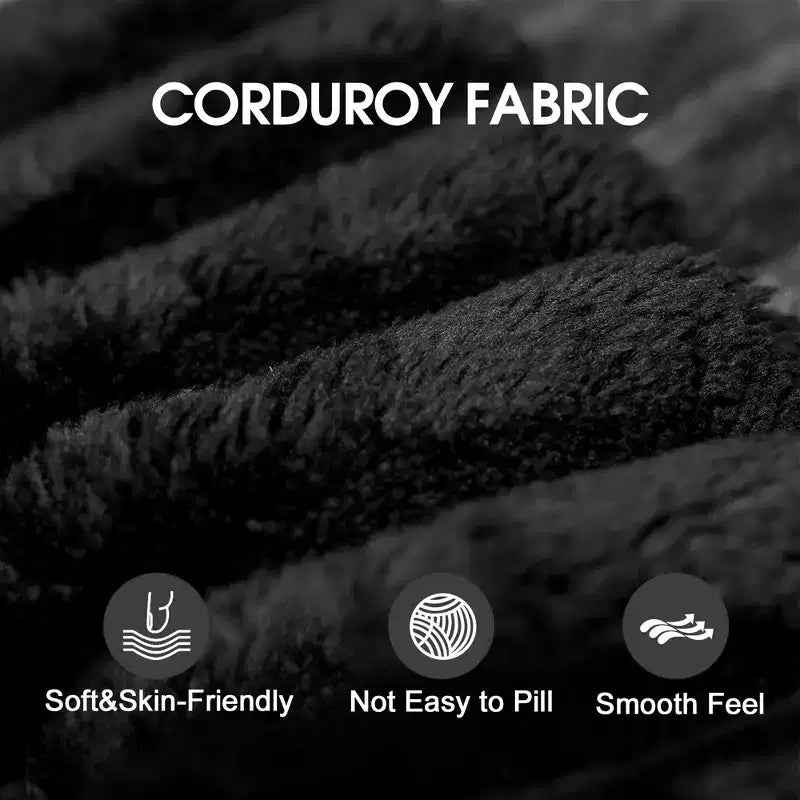 157.6 Canapé Nuage Bleu en Tissu Corduroy, Canapés Profonds avec 1 Pouf, Conception Double Couche, Coussin Amovible, Pas d'Assemblage, Combinaison DIY