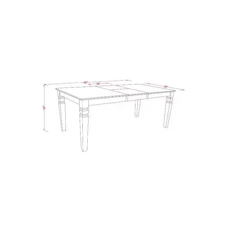 Ensemble de salle à manger de luxe - Table de cuisine avec chaises - Ensemble de table rectangulaire 7 pièces