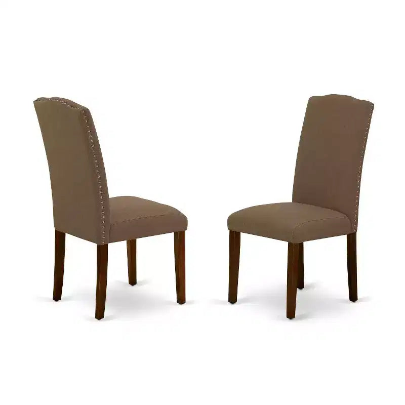 Ensemble dînette de campagne française - Table rectangulaire 3 pièces et 2 chaises - Table 48/60 avec rallonge papillon