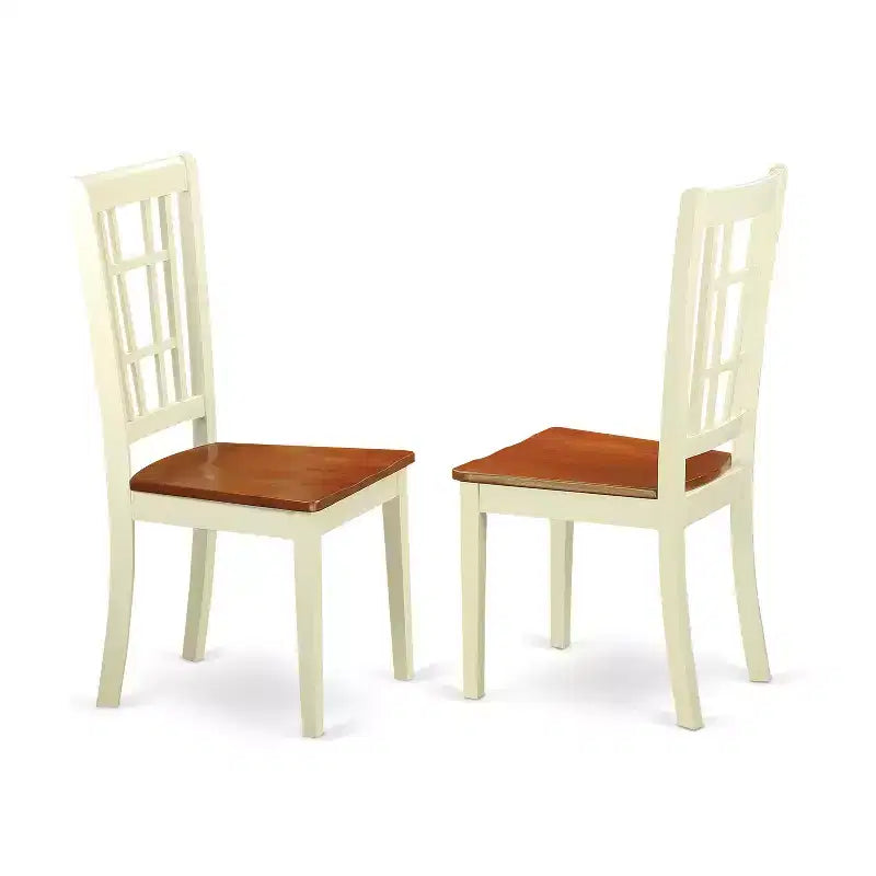 Ensemble de salle à manger rustique 7 pièces - Table de cuisine et 6 chaises - Ensemble dînette en bois massif