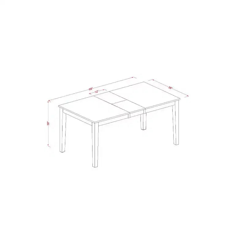 Ensemble de salle à manger rustique 7 pièces - Table de cuisine et 6 chaises - Ensemble dînette en bois massif