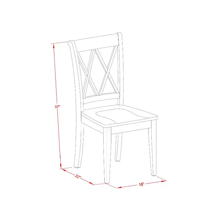 Ensemble de salle à manger rectangulaire - Ensemble table et chaises 5 pièces - Table de cuisine rustique de style ferme