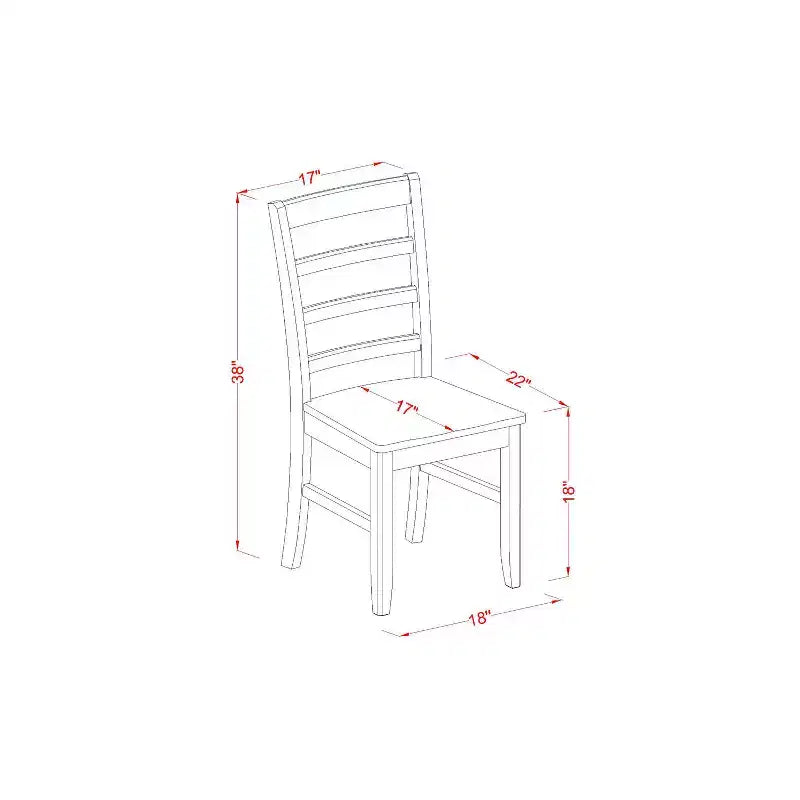 Ensemble de table de cuisine gothique - Table et chaises de salle à manger rondes - Ensemble de dînette 5 pièces - Finition noire