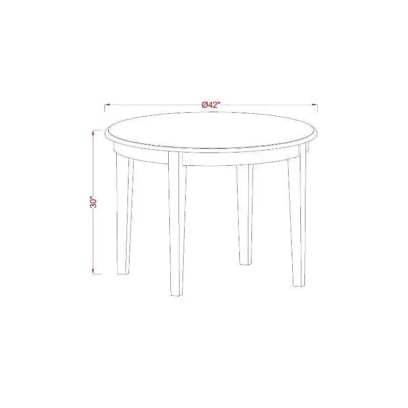 Ensemble salle à manger 3 pièces - Table de cuisine et 2 chaises - Fini blanc - Idéal pour les petits espaces