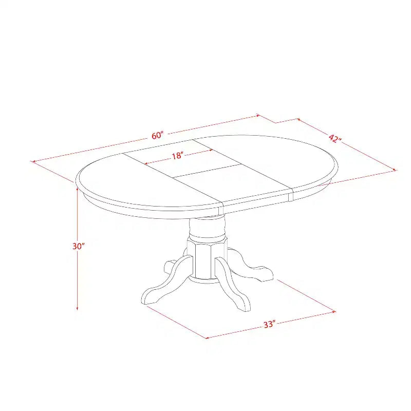 Salle à manger victorienne - Table et chaises de cuisine vintage - Ensemble de table en bois 7 pièces