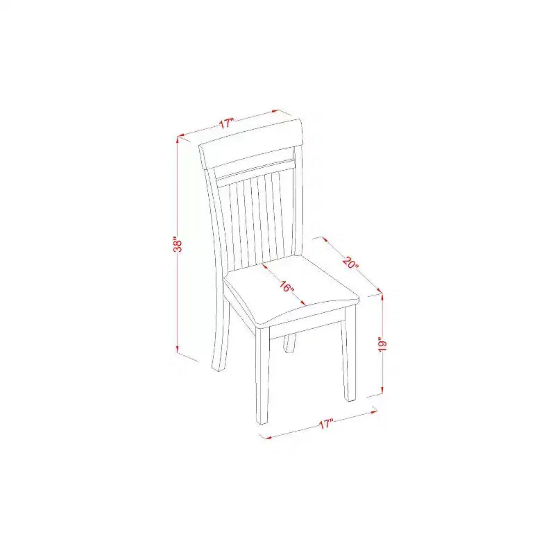 Ensemble de salle à manger moderne - Table et chaises 7 pièces - Chaises en tissu de lin - Table rectangulaire de 42x72 pouces