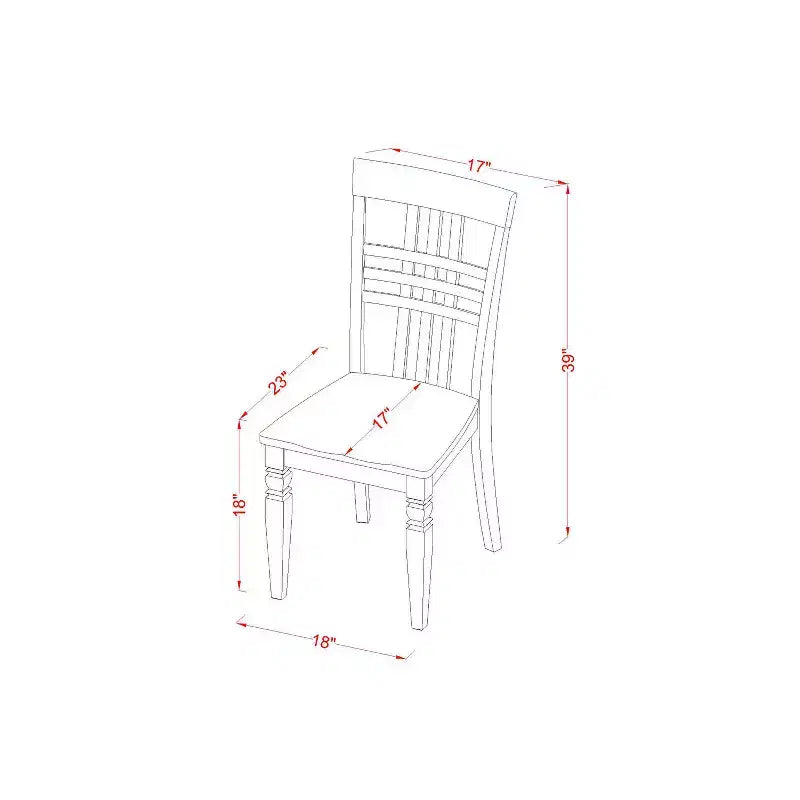 Ensemble de salle à manger style toscan - Table et chaises - Petite table de cuisine - Ensemble dinette en bois massif