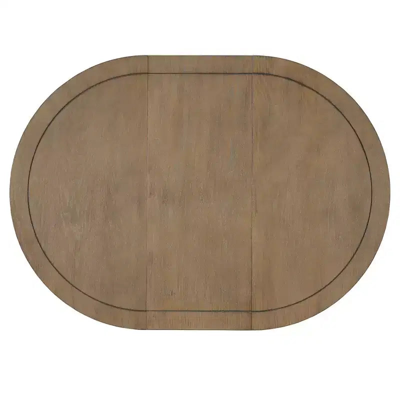 Ensemble de salle à manger extensible pour 6 personnes avec 4 chaises rembourrées, ensemble de table de cuisine rustique de style ferme avec finition vieillie