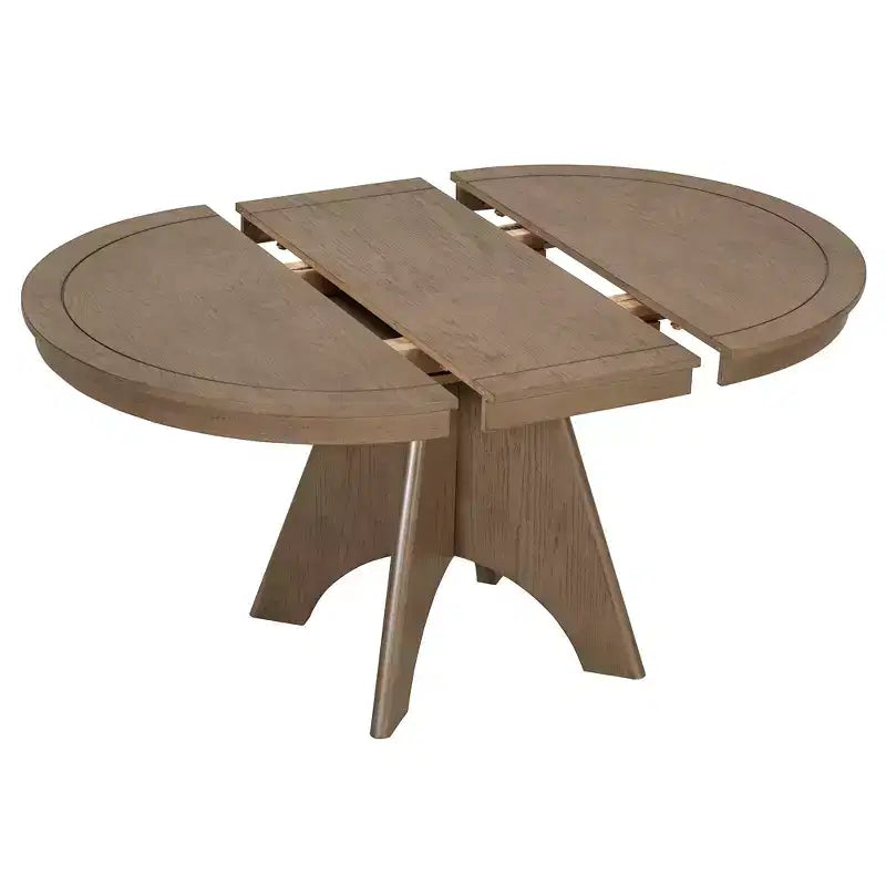 Ensemble de salle à manger extensible pour 6 personnes avec 4 chaises rembourrées, ensemble de table de cuisine rustique de style ferme avec finition vieillie