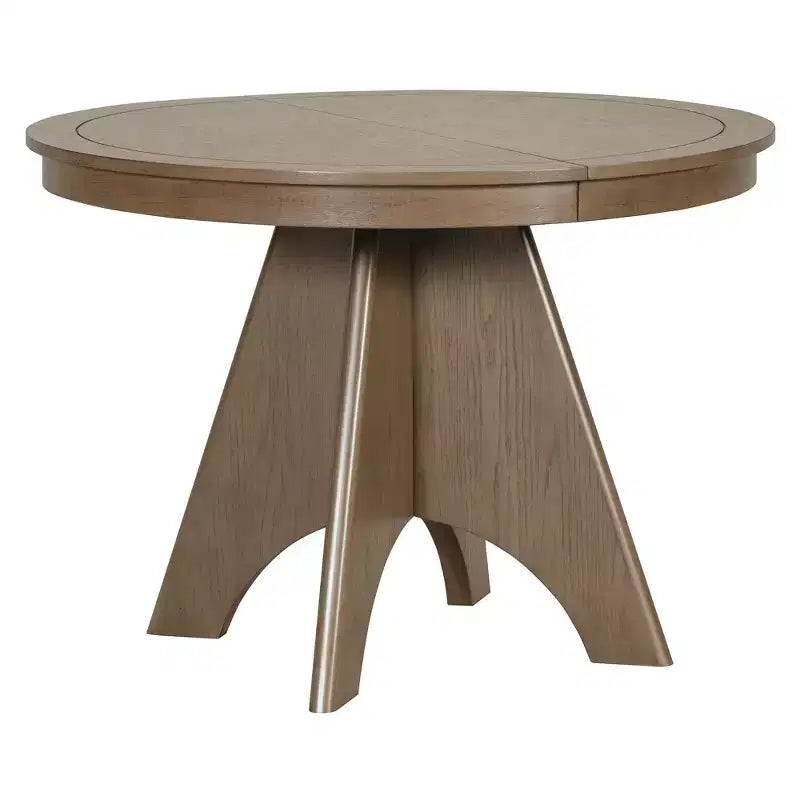 Ensemble de salle à manger extensible pour 6 personnes avec 4 chaises rembourrées, ensemble de table de cuisine rustique de style ferme avec finition vieillie