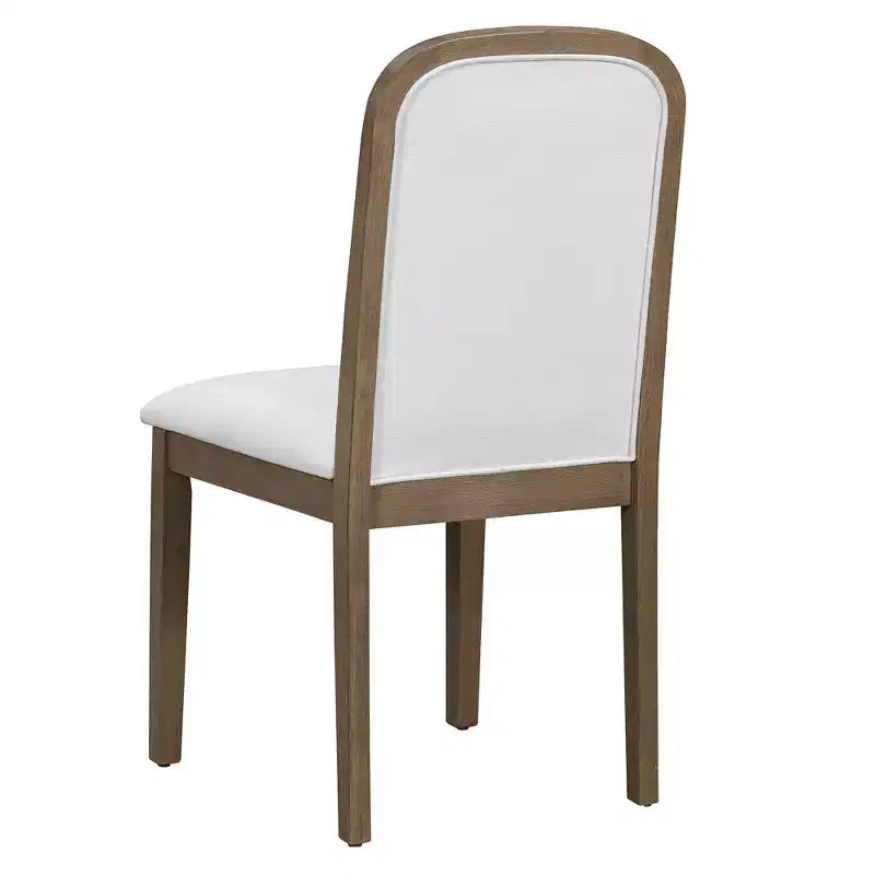 Ensemble de salle à manger extensible pour 6 personnes avec 4 chaises rembourrées, ensemble de table de cuisine rustique de style ferme avec finition vieillie