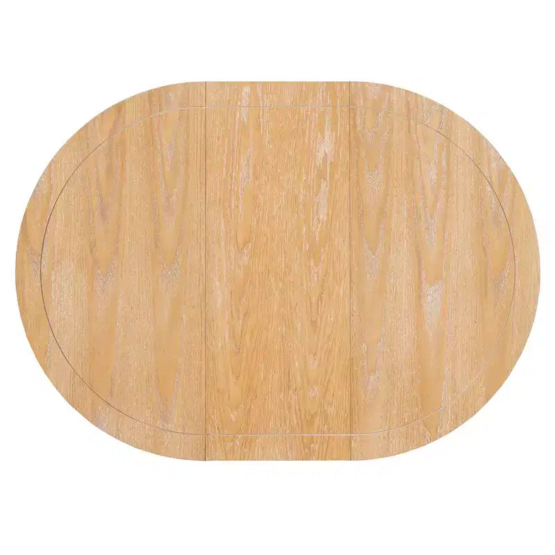 Ensemble de salle à manger extensible pour 6 personnes avec 4 chaises rembourrées, ensemble de table de cuisine rustique de style ferme avec finition vieillie