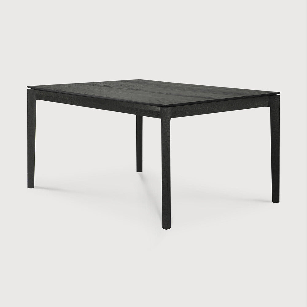 Table de salle à manger Airy en chêne massif avec plateau rectangulaire et cadre ouvert léger pour salle à manger
