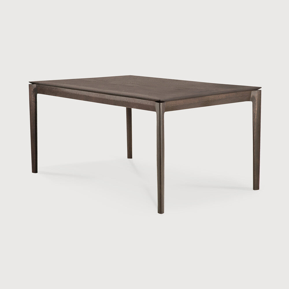Table de salle à manger Airy en chêne massif avec plateau rectangulaire et cadre ouvert léger pour salle à manger