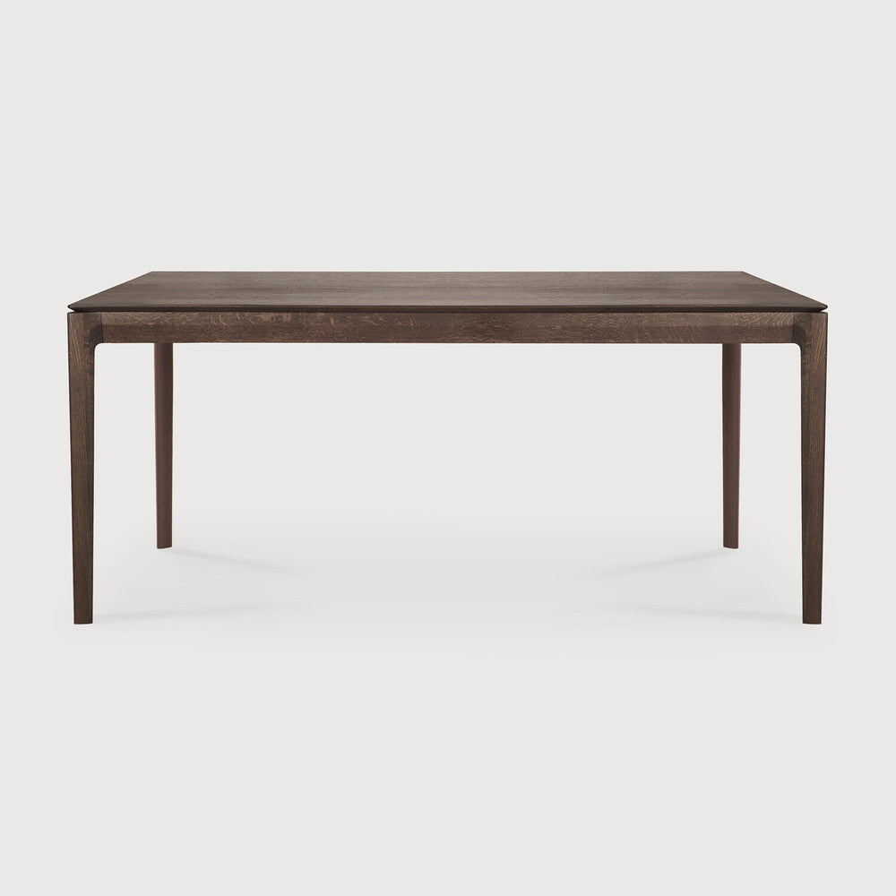 Table de salle à manger Airy en chêne massif avec plateau rectangulaire et cadre ouvert léger pour salle à manger