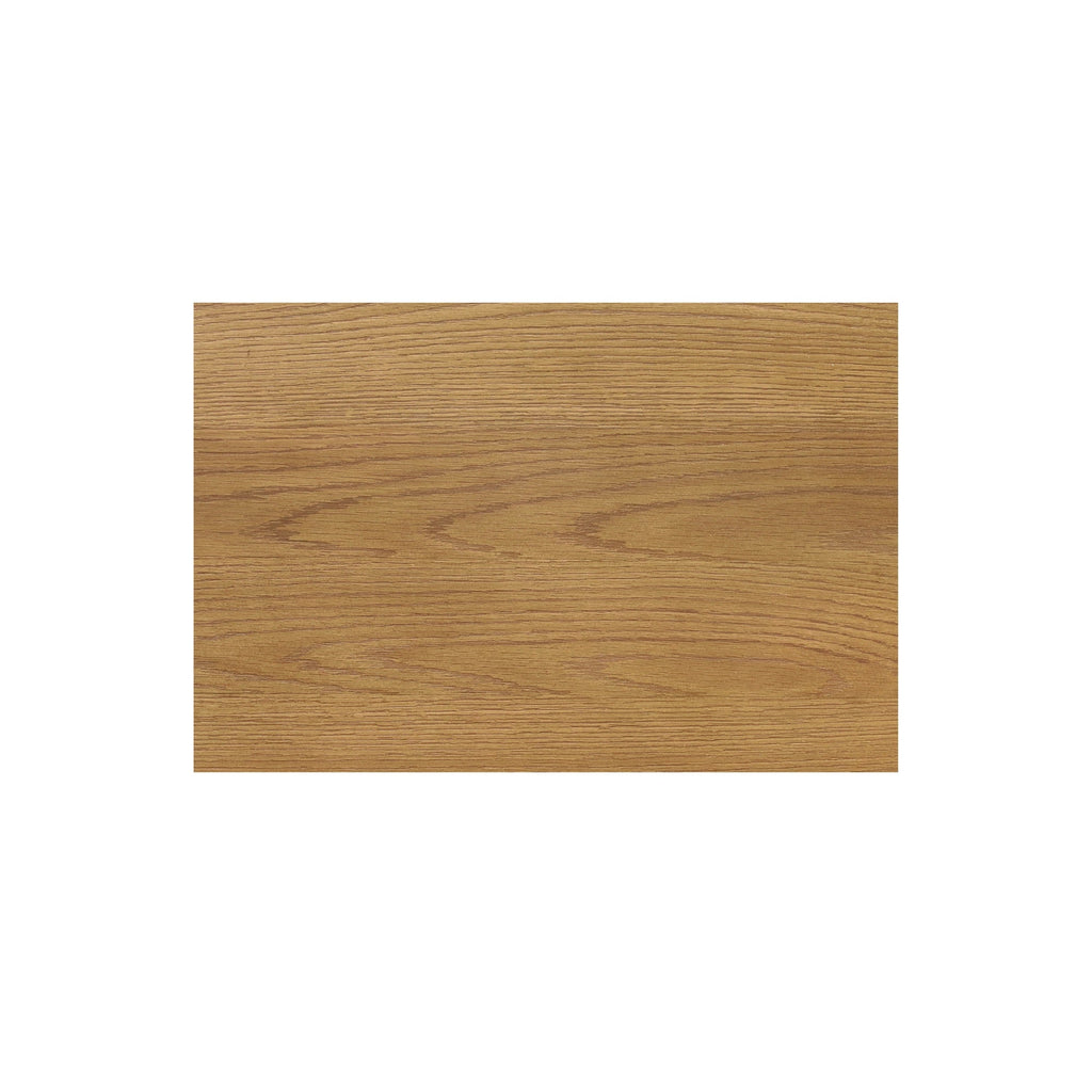 Table basse sculpturale en placage de chêne avec plateau rond à bord festonné et base cylindrique empilée pour salon