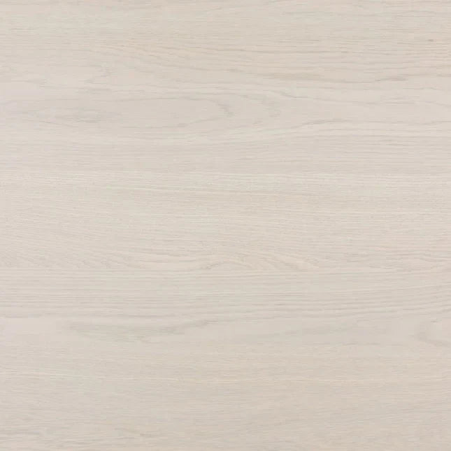 Table de salle à manger en bois de chêne naturel avec plateau rond et finition naturelle claire pour la salle à manger